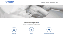 Desktop Screenshot of fjellhamarlegene.no