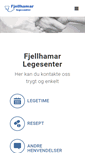 Mobile Screenshot of fjellhamarlegene.no