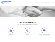 Tablet Screenshot of fjellhamarlegene.no